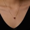 trinity healing stones necklaces leroy triangle sterling silver gemstone pendant