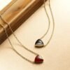 trinity healing stones necklaces leroy triangle sterling silver gemstone pendant