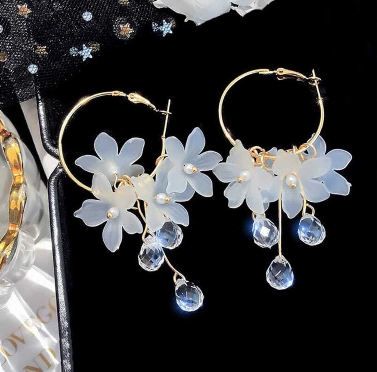 na western style white flower fancy stylish korean earring for original imahzujeew8aad4k