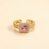 Gold Plated Color Square Zircon Rings chatgptimageaug11 2026 02 46 29pm